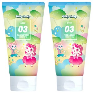 핑키통키 3단계 11-13세 페이스 로션, 150ml, 2개