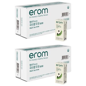이롬 황성주 박사의 국산콩 두유 검은콩, 190ml, 48개