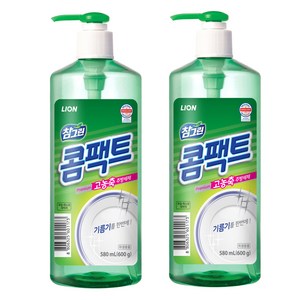 참그린 콤팩트 주방세제 용기, 600g, 2개