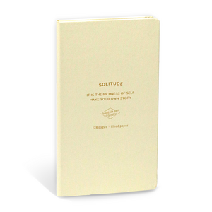 아이코닉 솔리튜드 라인 만년 핸디노트, 01CREAM, 1개