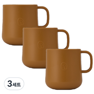 네스틱 유아컵 3p 세트, 브라운, 3세트, 200ml