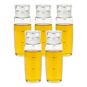 시노글라스 뉴라운드 오일병 크림 화이트, 300ml, 5개