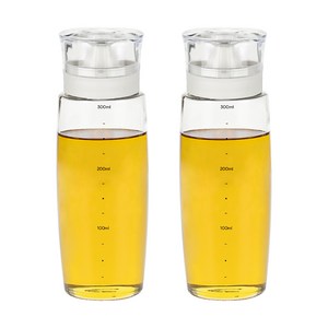 시노글라스 뉴라운드 오일병 크림 화이트, 300ml, 2개