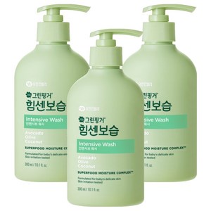 그린핑거 힘센보습 인텐시브 워시, 300ml, 3개