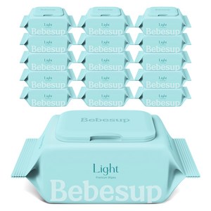 베베숲 라이트 엠보싱 유아물티슈 휴대형, 50g, 20매, 16개