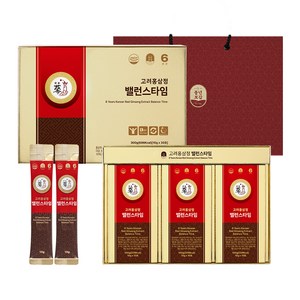 풍년보감 6년근 고려홍삼정 밸런스타임 30포 세트 + 쇼핑백, 300g, 12세트