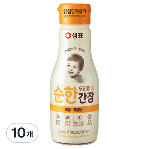 샘표 우리 아이 순한 간장 비빔 볶음용, 10개, 200ml
