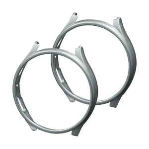 티엔피 테두리 커버 하드 PC 스마트워치 케이스 44mm 2p, 실버