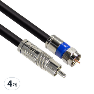 마하링크 RCA TO RF 5C 동축 케이블, CP-1137, 4개