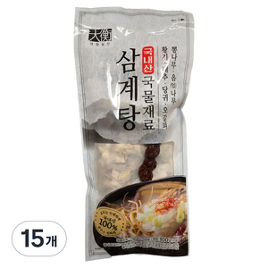 동광한방몰 국내산 삼계탕 백숙 육수재료, 100g, 15개