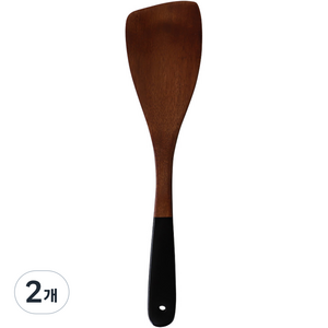 블룸엣홈 옻칠 사선 뒤집개, 블랙, 2개