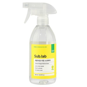 서브랩 레몬식초 키친 세정 스프레이, 1개, 500ml