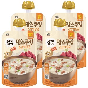 맘스쿠킹 이유식 9개월부터, 100g, 4개, 소고기무국