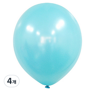 파티쇼 수입 펄풍선 30cm 100p, 라이트블루, 4개