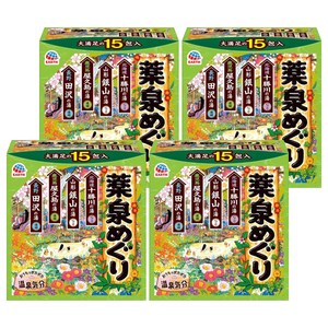 바스로망 온천기행 약천 입욕제 4계절향, 30g, 60개