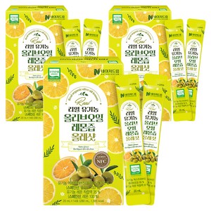 네이처드림 리얼 유기농 올리브오일 레몬즙 올레샷 14p, 280ml, 3개