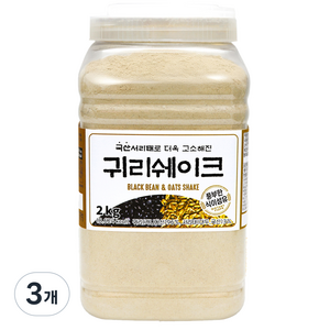 태광선식 국산서리태로 더욱 고소해진 귀리쉐이크, 2kg, 3개