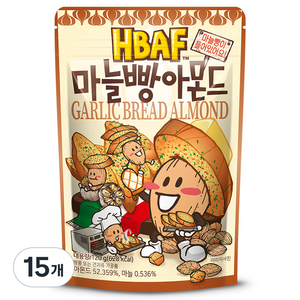 바프 마늘빵 아몬드, 120g, 15개