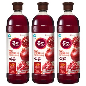 홍초 음용식초 석류, 1.5L, 3개