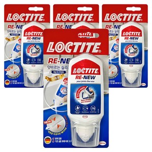 록타이트 리뉴 화이트 덧바르는 실리콘 80ml, 4개