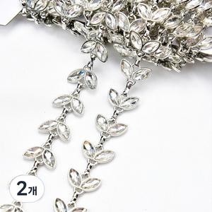 알로데 블링 크리스탈 DIY 액세서리 체인 90cm, TYPE 11, 2개
