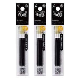 프릭션 볼 슬림 볼펜용 리필심 0.38mm, 블랙, 9개