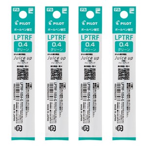 파이롯트 쥬스업 3 4 다색볼펜 리필심 0.4mm, 그린, 4개
