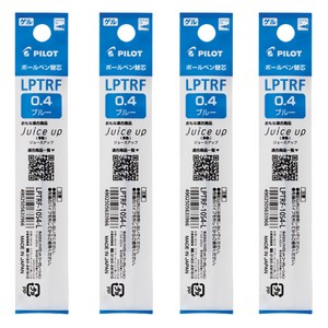 파이롯트 쥬스업 3 4 다색볼펜 리필심 0.4mm, 블루, 4개