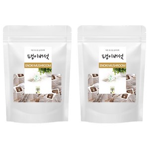 자연애푸드 팽이버섯 삼각티백 차, 1g, 100개입, 2개