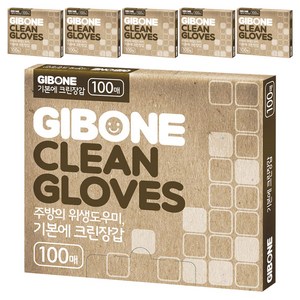 기본에 크린장갑, 100개입, 6개