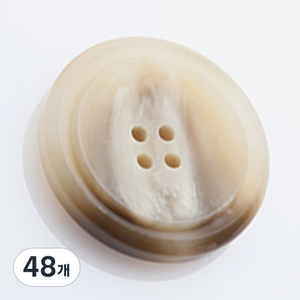 HR빅버튼 도시바 단추 35mm, 아이보리, 48개