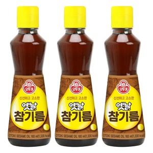 오뚜기옛날 참기름, 160ml, 3개
