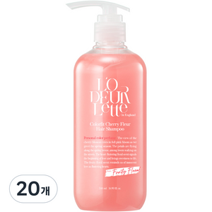 로더렛 인 잉글랜드 컬러핏 헤어 샴푸 체리 플뢰르, 500ml, 20개