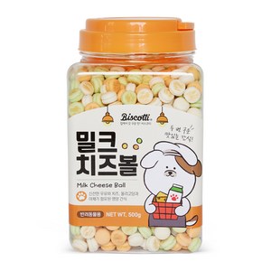 비스코티 강아지 비스켓, 혼합맛(밀크/치즈), 500g, 1개