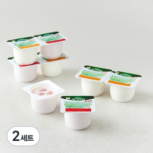 풀무원다논 액티비아 딸기 80g x 4개 + 복숭아 80g x 4개, 8개입, 2세트