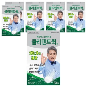 클리덴트 퀵 정 틀니세정제, 108개입, 6개