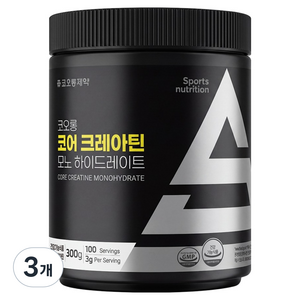 코오롱제약 코어 크레아틴 모노 하이드레이트, 300g, 3개