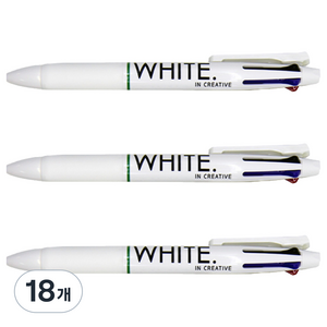위플릿 더 화이트 4색 샤프멀티펜 0.7mm / 0.5mm, 18개