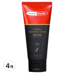 파워풀엑스 진생 리커버리크림, 100ml, 4개