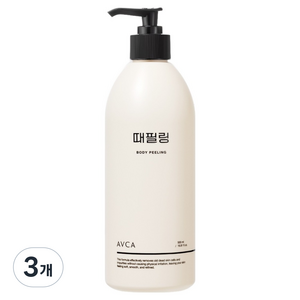 아브카 때밀이 각질제거 바디 필링, 3개, 500ml