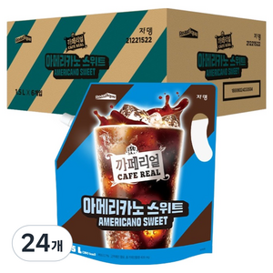 까페리얼 쟈뎅 아메리카노 스위트, 24개, 1.5L