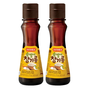 아이배냇 순 발아 참기름, 참깨, 2개, 75ml