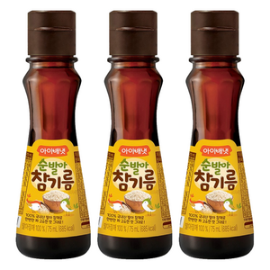 아이배냇 순 발아 참기름, 참깨, 75ml, 3개