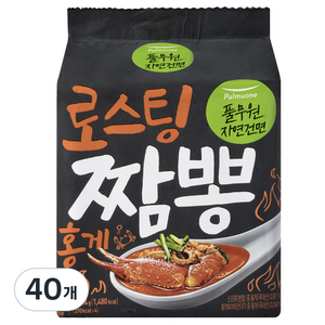 풀무원자연건면 로스팅 짬뽕 홍게 99.6g, 40개