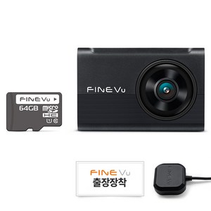 파인뷰 전후방 FHD HD 2채널 블랙박스 X6 POWER, 64GB, 후방 카메라 + 거치대 + Micro SD 카드 + 전원케이블 + 후방 케이블 + GPS 안테나 + 출장장착쿠폰