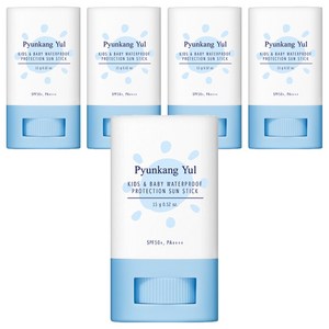 편강율 키즈앤베이비 워터프루프 프로텍션 선스틱 SPF50+ PA++++, 15g, 5개