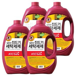아토세이프 집먼지 진드기 세탁세제 본품, 2.5L, 4개