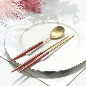 백산 보겐 국산 몽블랑 에펠 골드 수저 세트, 와인, 숟가락 + 젓가락