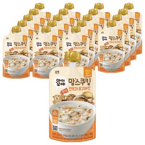 아이꼬야 맘스쿠킹 이유식, 100g, 20개, 전복 + 표고버섯