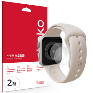 스코코 애플워치 후면 심박센서 보호필름 41mm 2p, 2개
